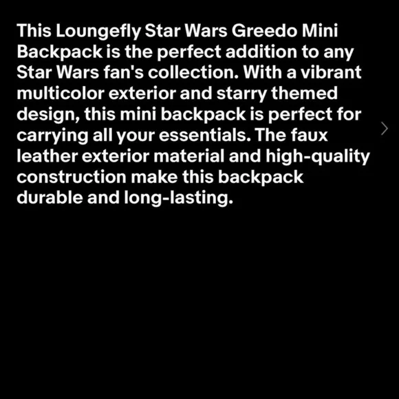 Loungefly Star Wars Greedo Mini Backpack new in packaging SOLD OUT - Picture 9 of 12